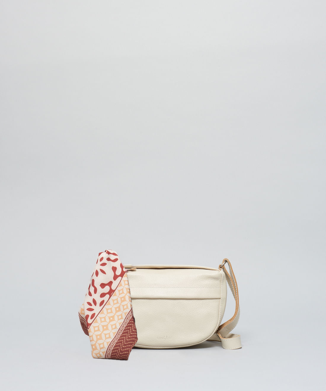 Bolsa p Couro Lenco - Offwhite