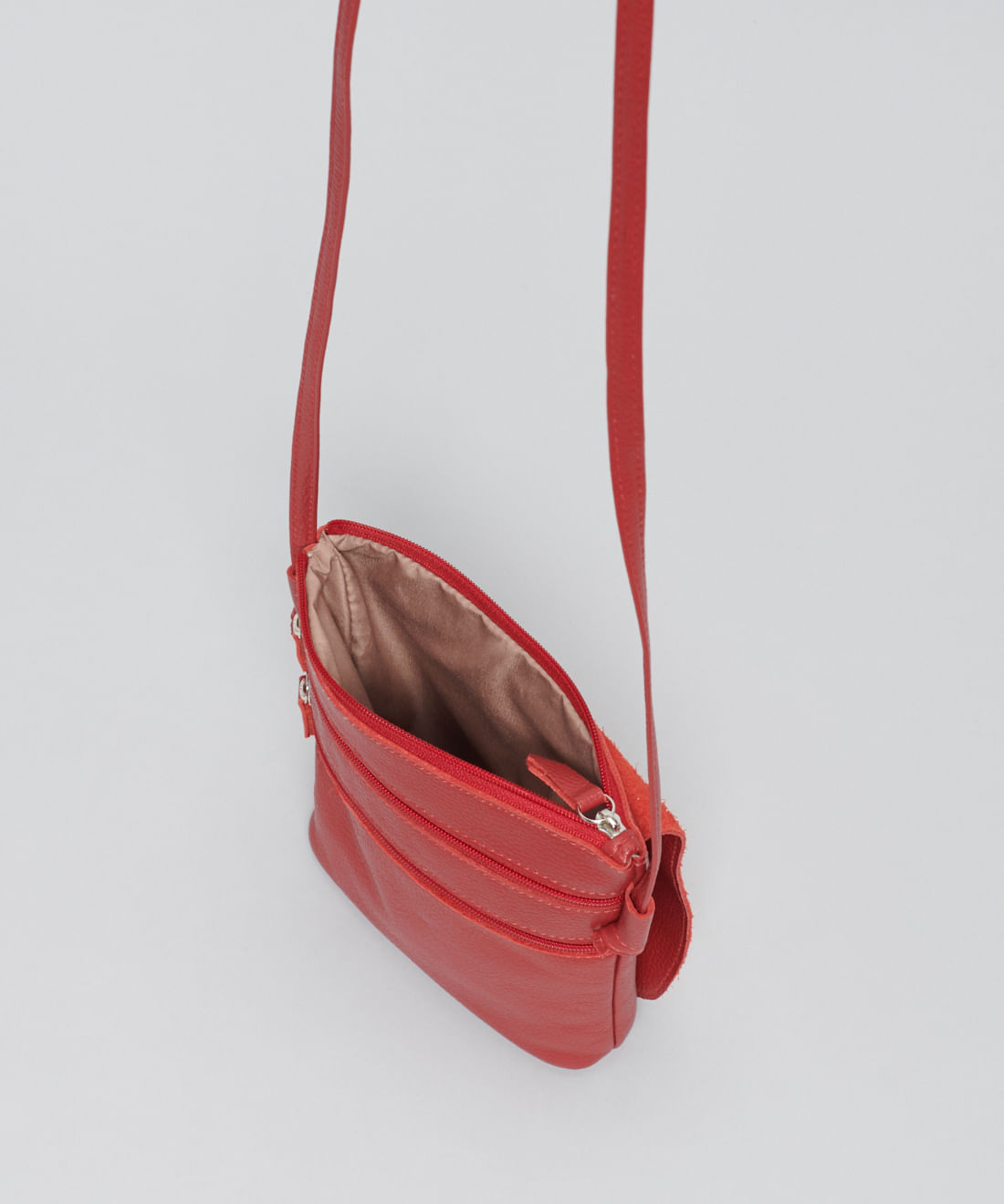 Bolsinha Duo Zip - Vermelho - Imagem 3