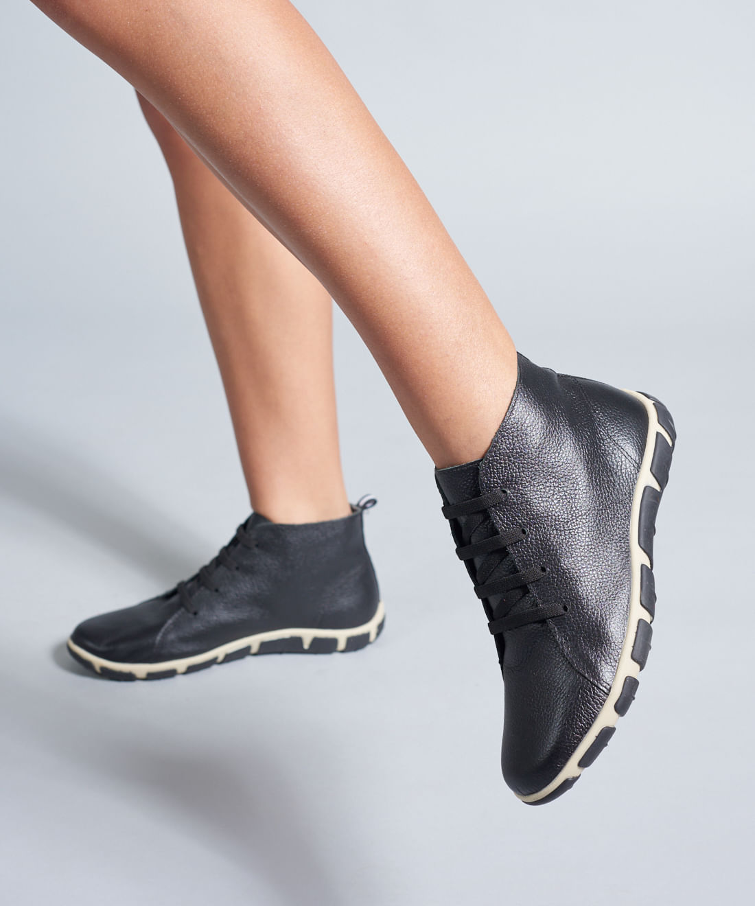 Tenis Frances Cano Medio - Preto/Off White - Imagem 15