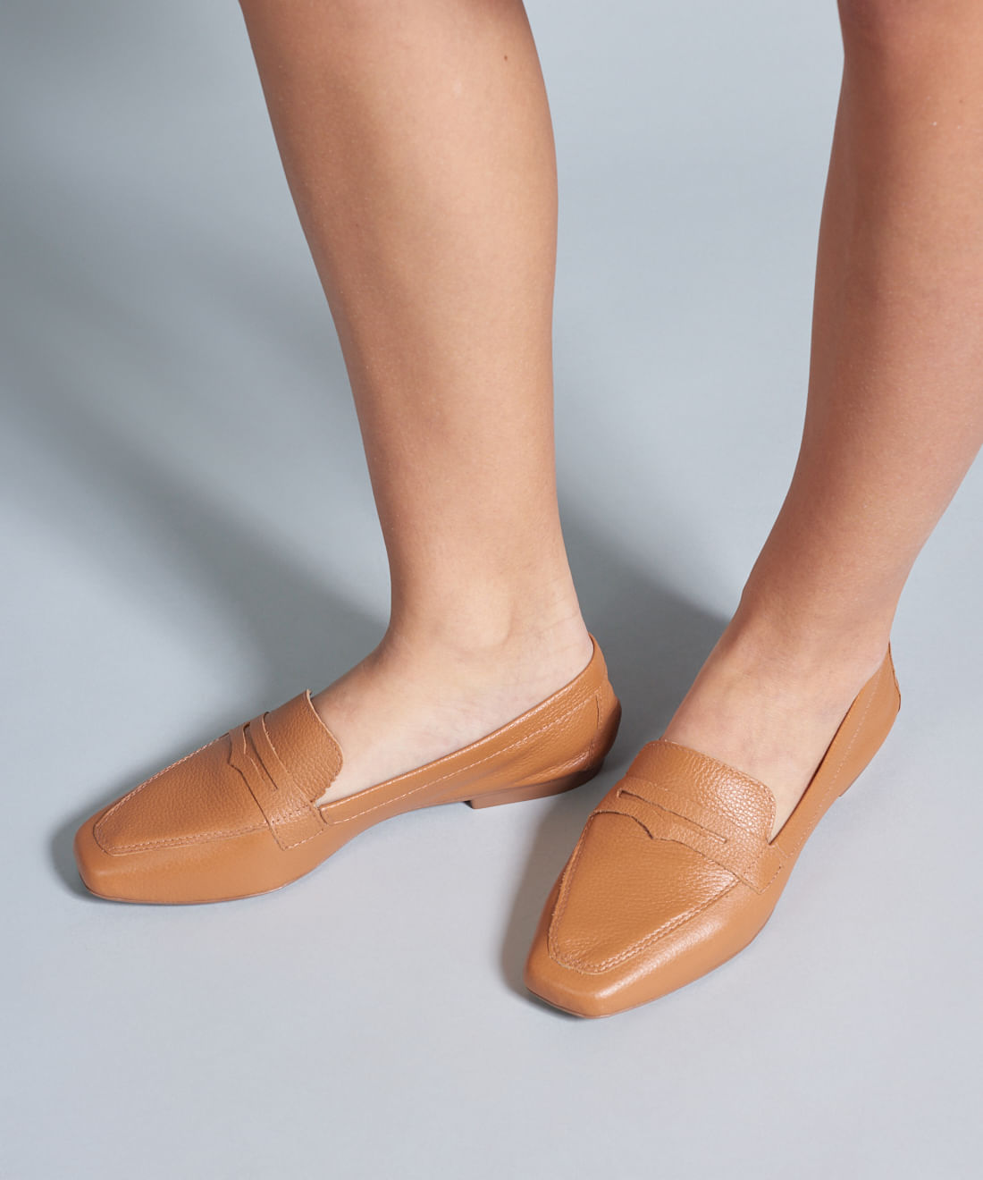 Mocassim Couro Gravata - Caramelo - Imagem 5