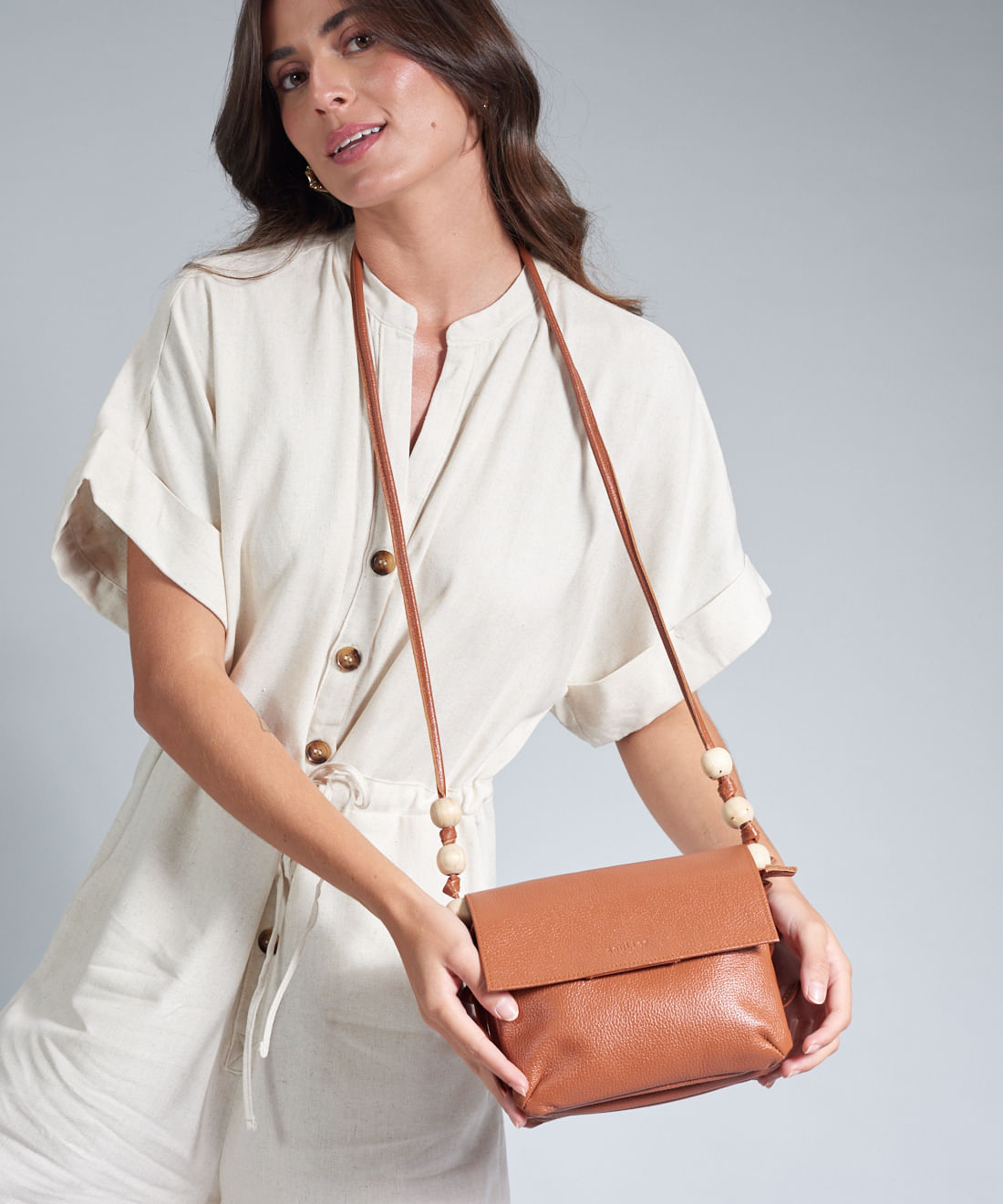 Bolsa p Couro Esferas - Mousse - Imagem 4