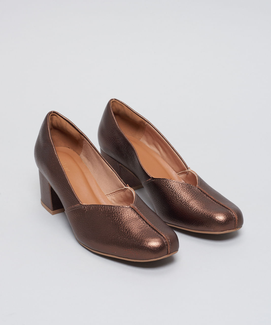 Scarpin Couro Nath - Bronze - Imagem 17