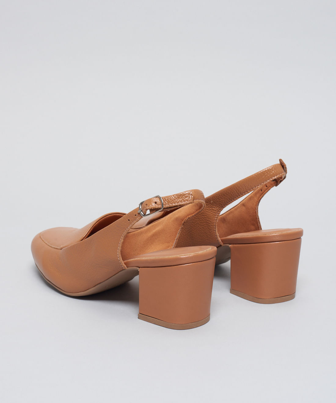 Scarpin Couro Antonia - Caramelo - Imagem 8