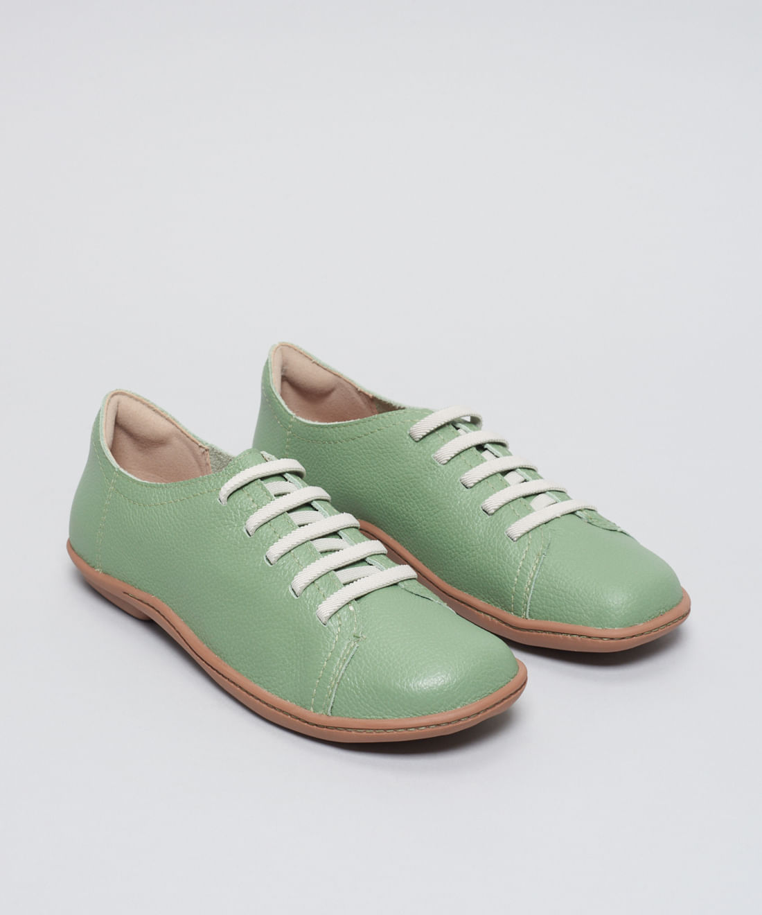 Tenis Couro Comfort Ellen - Pistache - Imagem 12