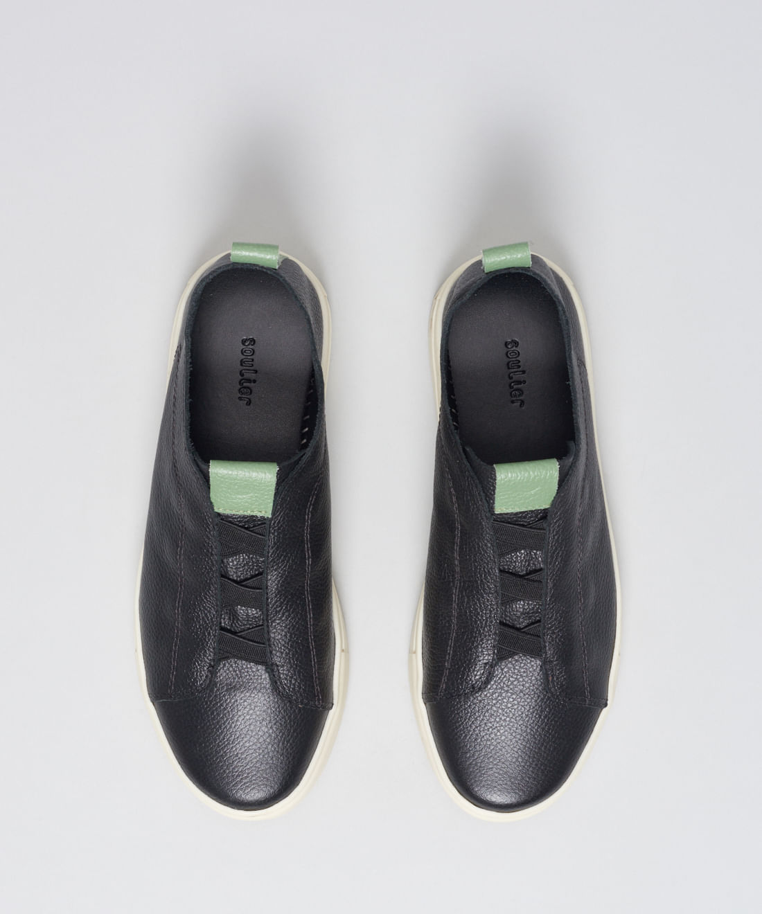Tenis Couro Elastico Duo - Preto - Imagem 4