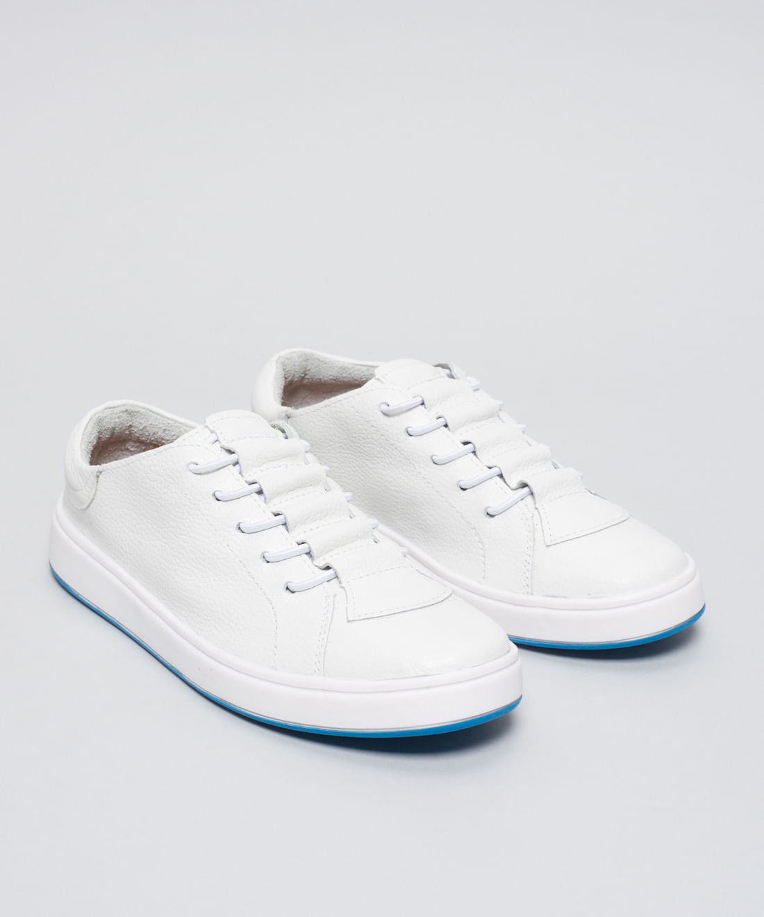 Tenis Couro Casual Elastico Neo - Branco - Imagem 7