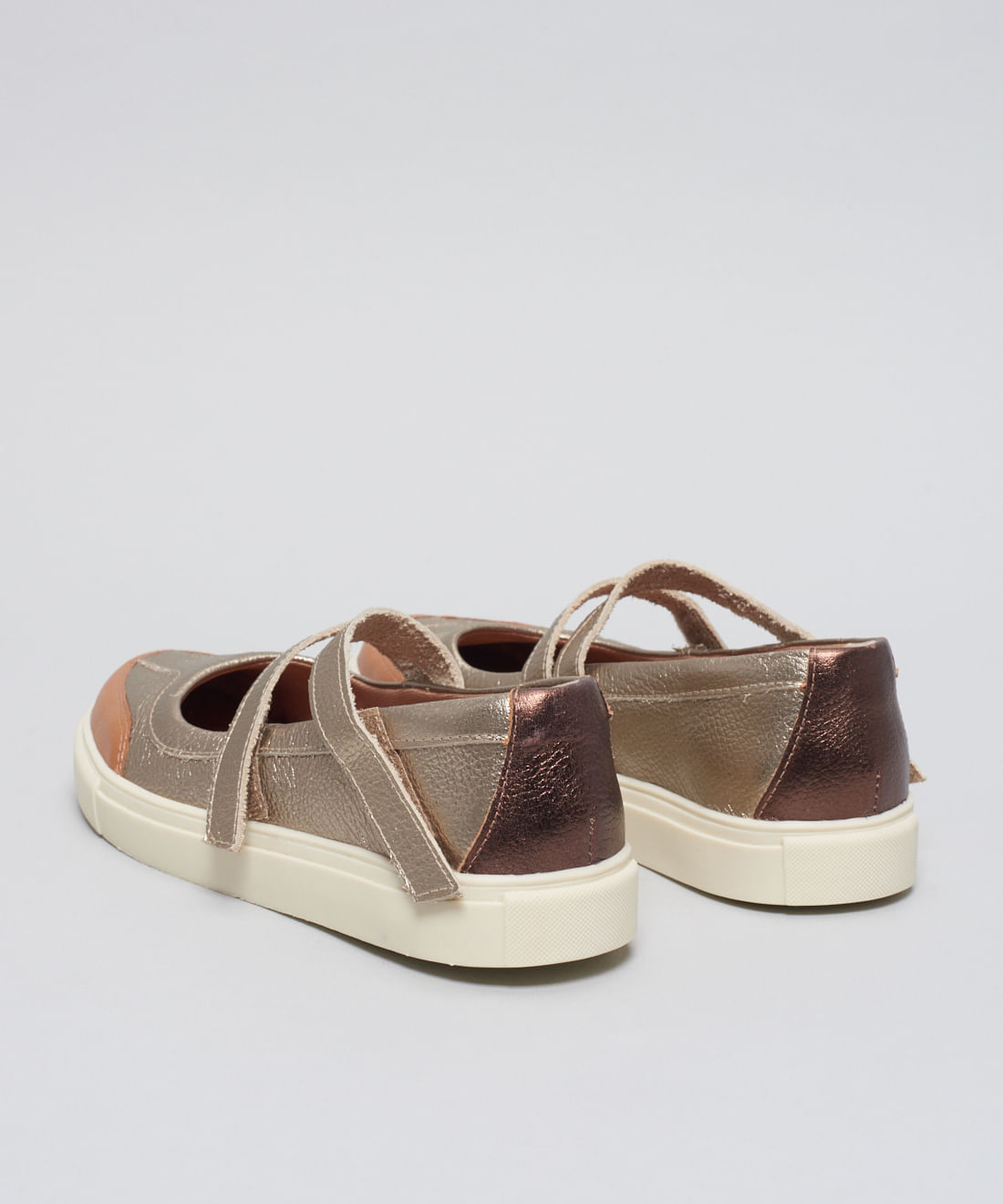 Tenis Couro Antonela - Prata Velho - Imagem 18