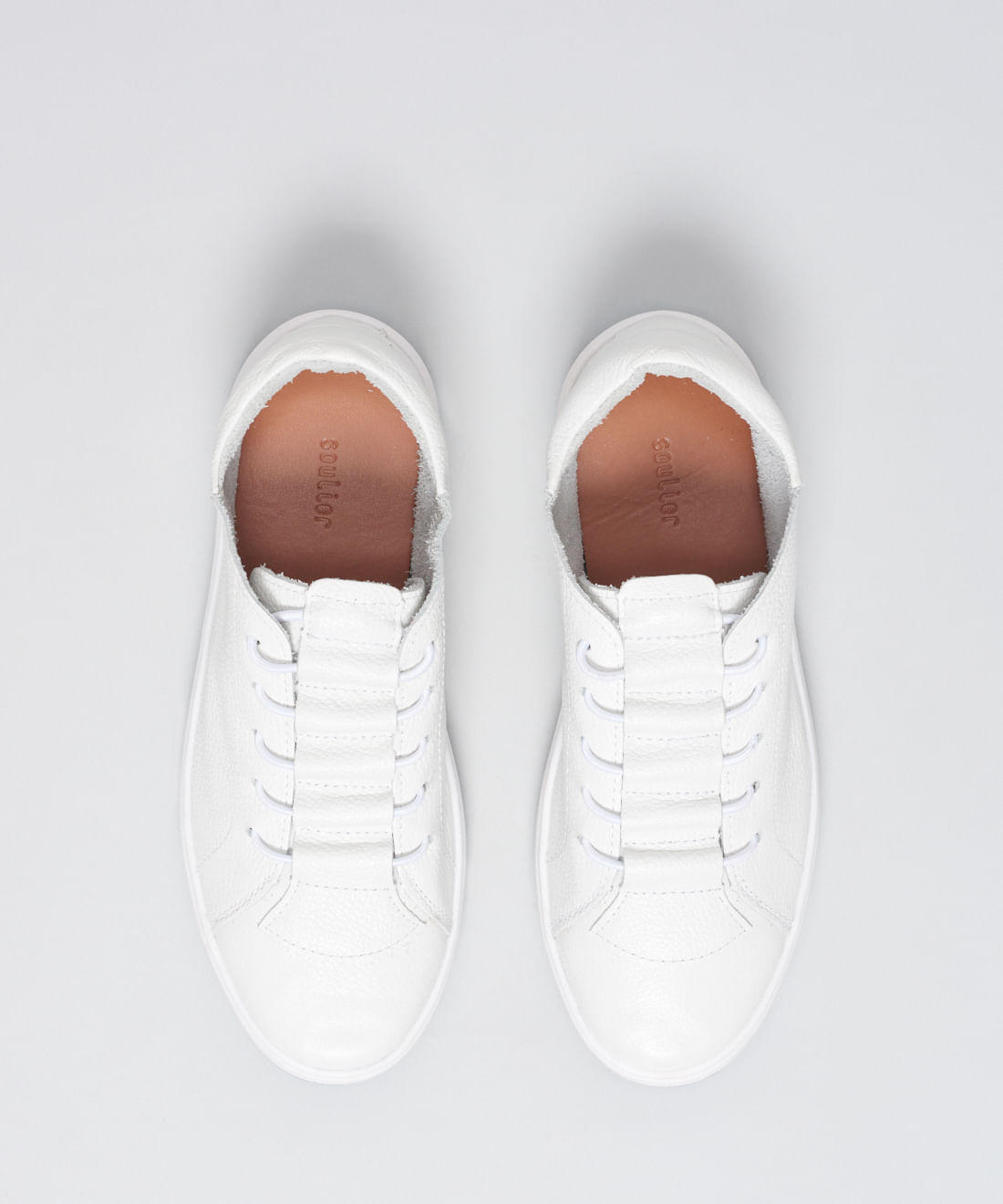 Tenis Couro Casual Elastico Neo - Branco - Imagem 14