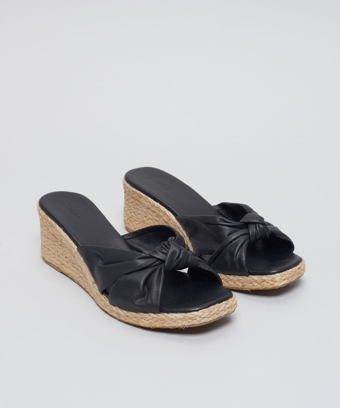 Anabela Couro No - Preto - Imagem 17