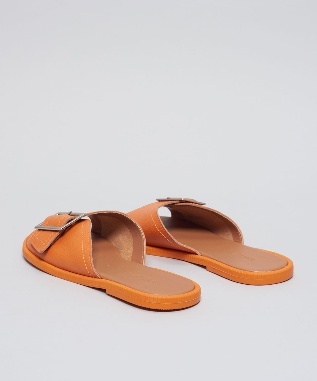 Rasteira Couro Fivela Laura - Tangerina - Imagem 33