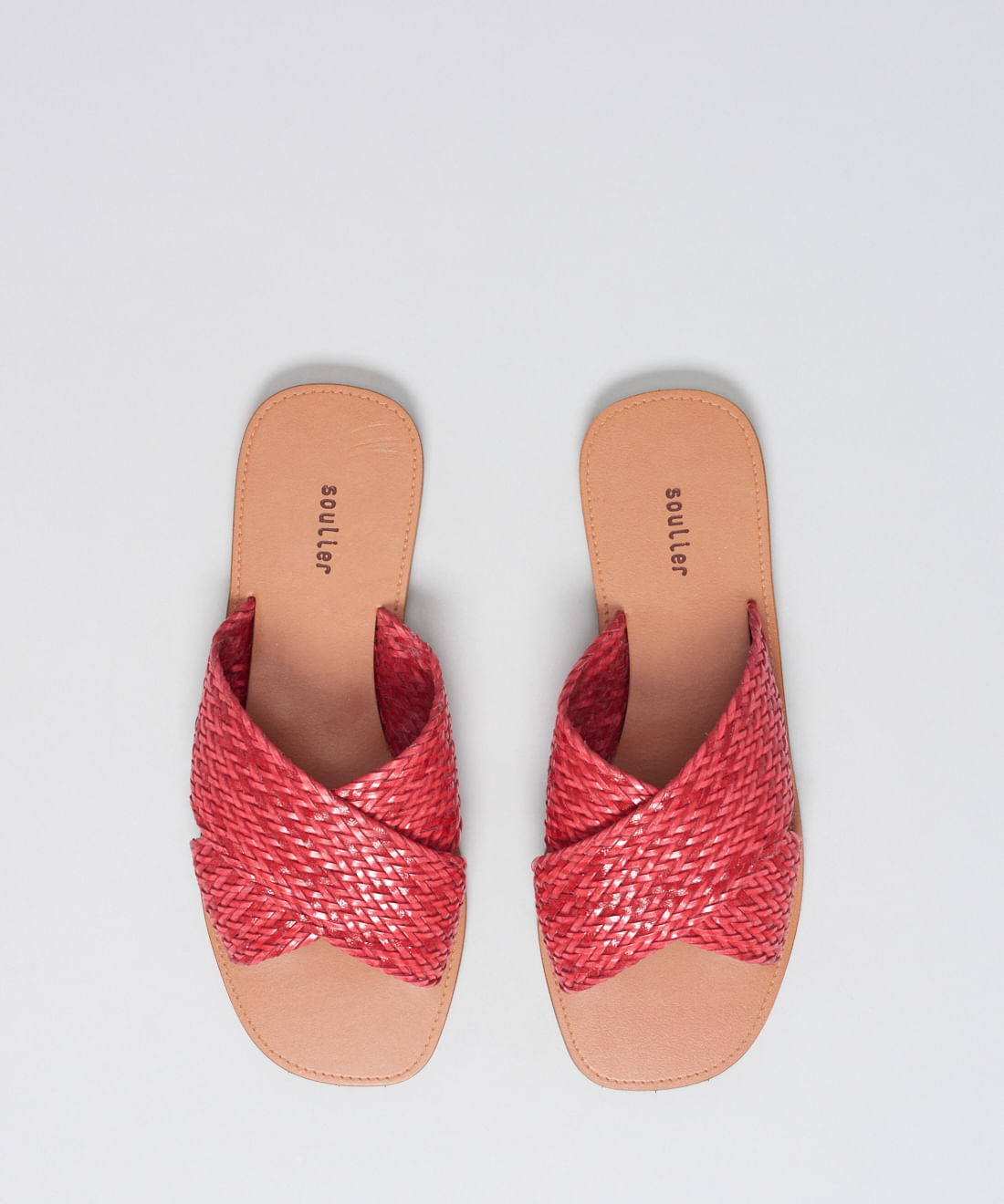 Rasteira Basica Tresse Cruzado - Vermelho - Imagem 9