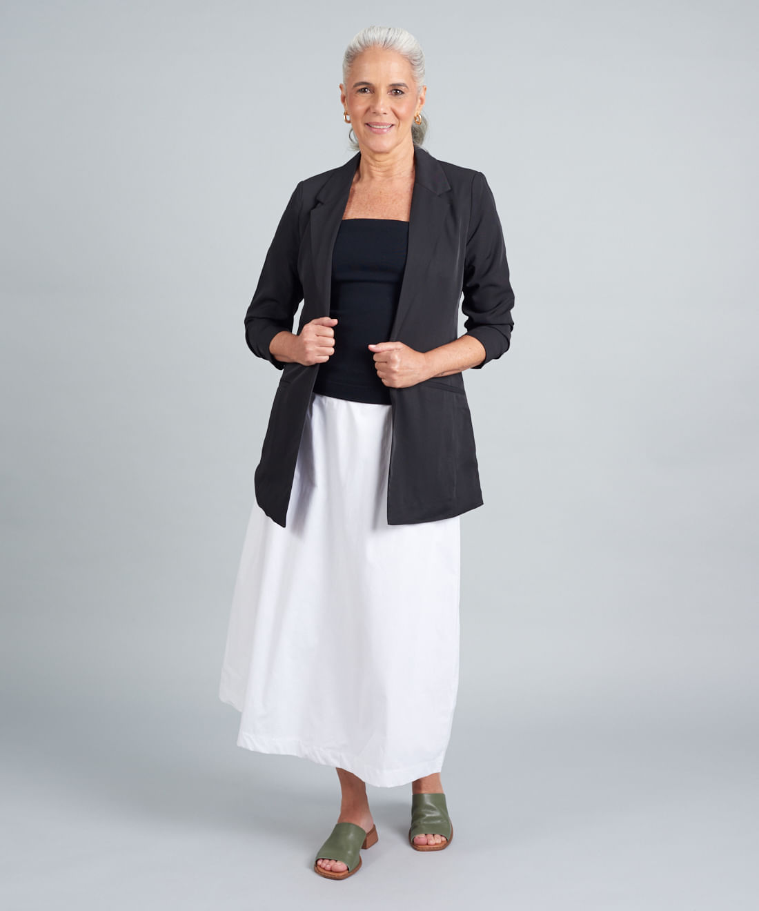 Salto Medio Mule - Verde Militar - Imagem 15