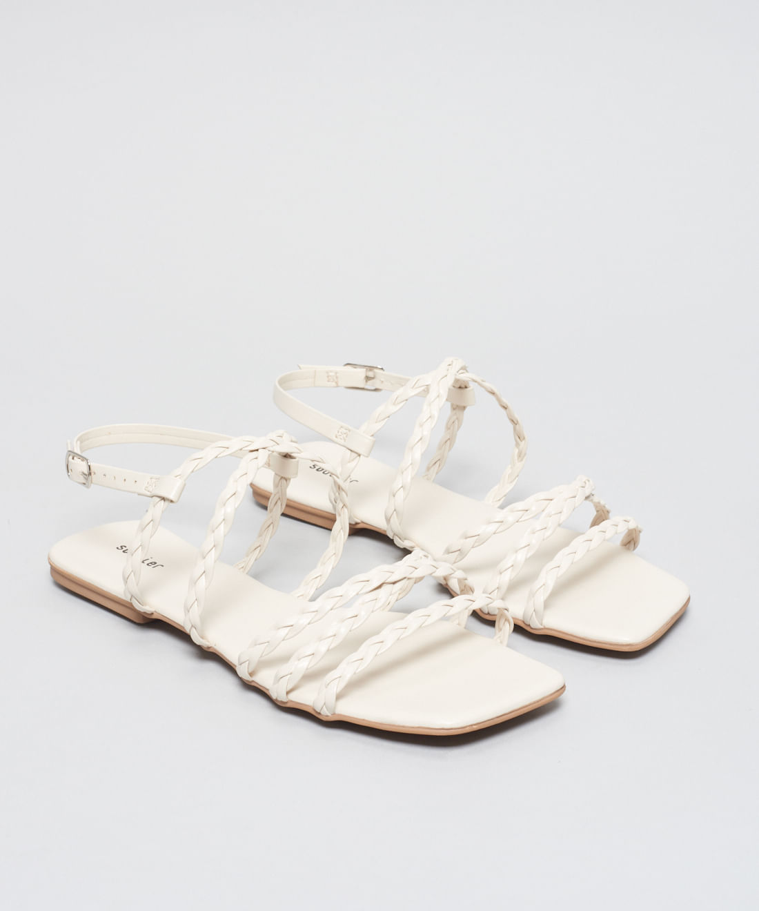 Rasteira Basica Trancinha Soft - Offwhite - Imagem 32