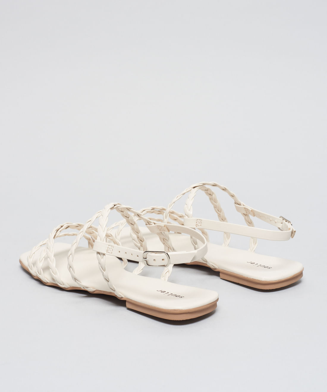 Rasteira Basica Trancinha Soft - Offwhite - Imagem 8