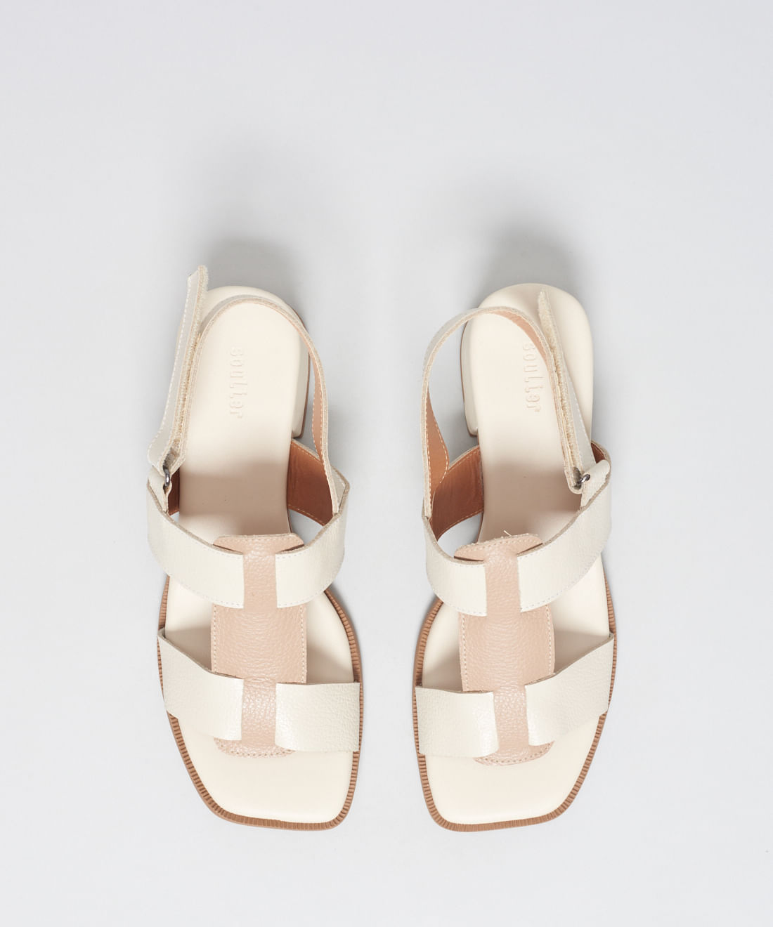 Sandalia Media Couro Liz - Offwhite - Imagem 39