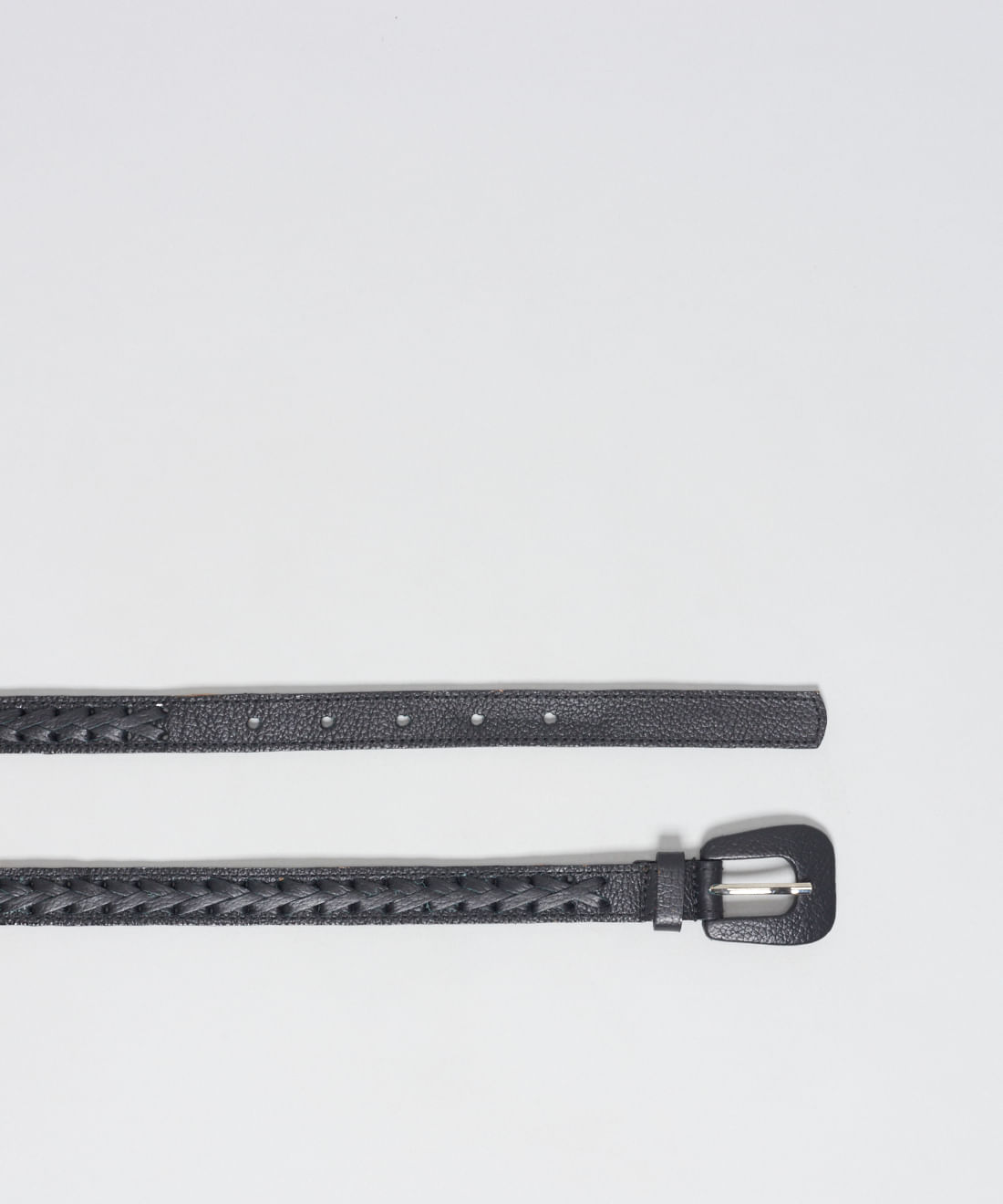 Cinto Couro Entrelaces - Preto