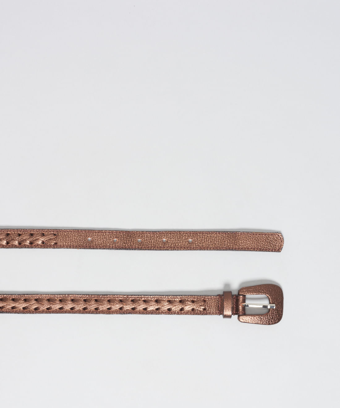 Cinto Couro Entrelaces - Bronze - Imagem 5