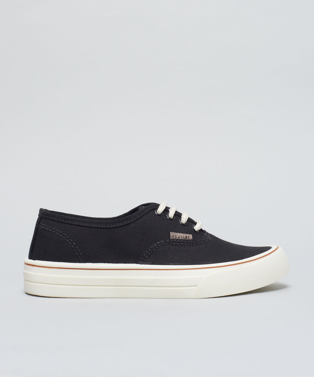 Tenis Lona Basico Casual - Preto - Imagem 6