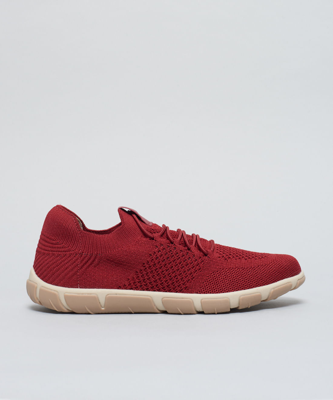 Tenis Knit Frances - Vermelho