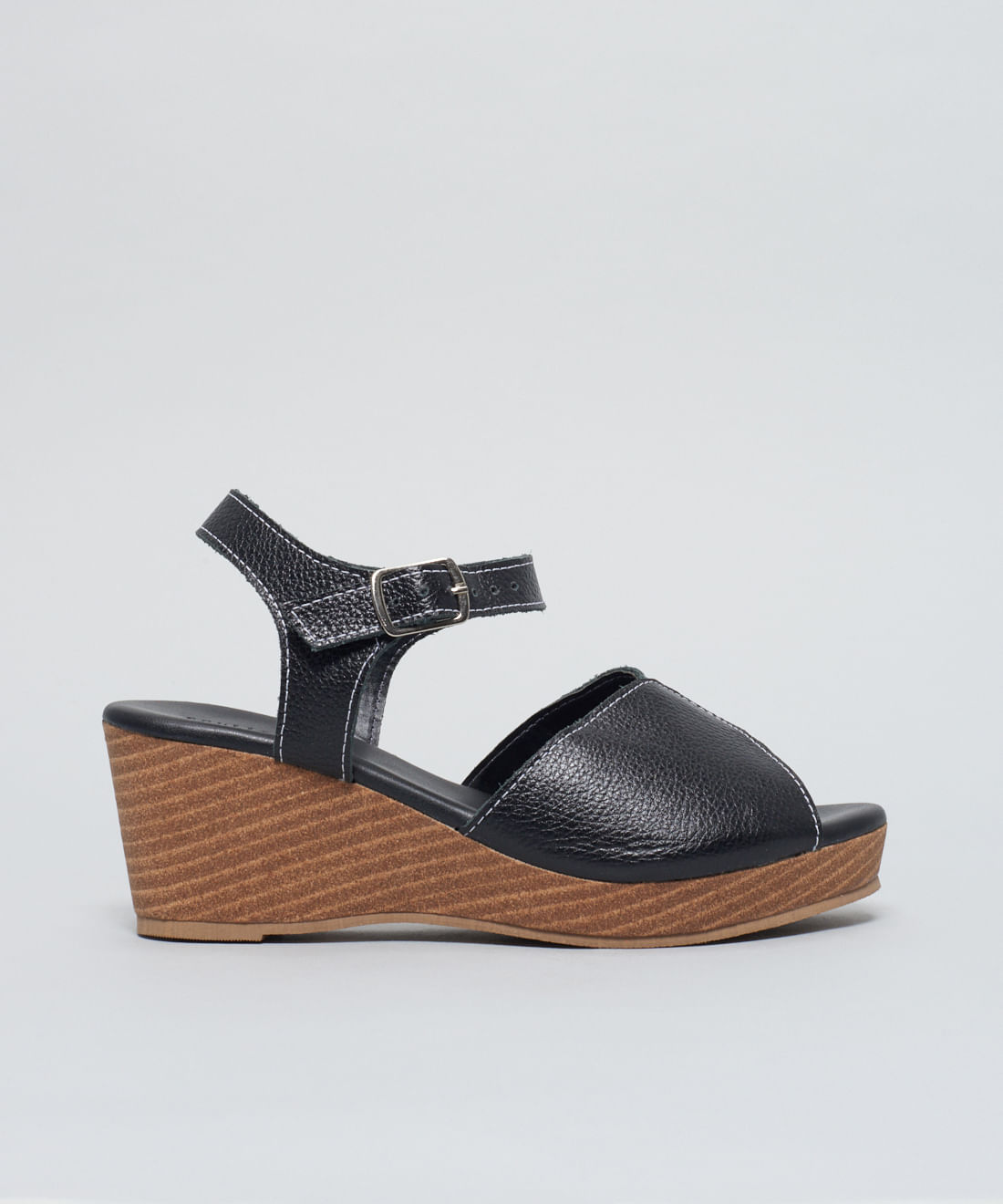 Anabela Couro Julia - Preto - Imagem 21