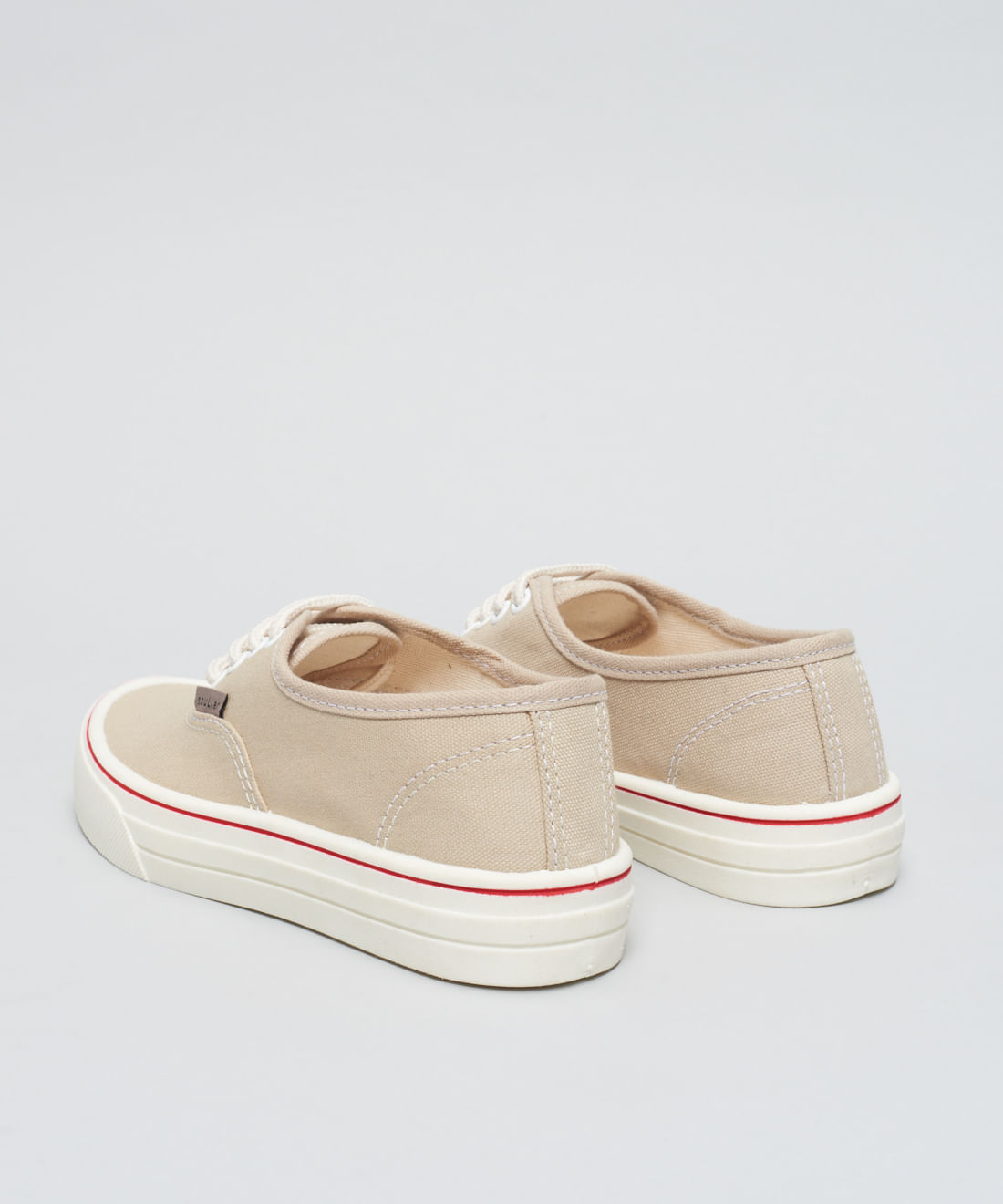 Tenis Lona Basico Casual - Offwhite - Imagem 8