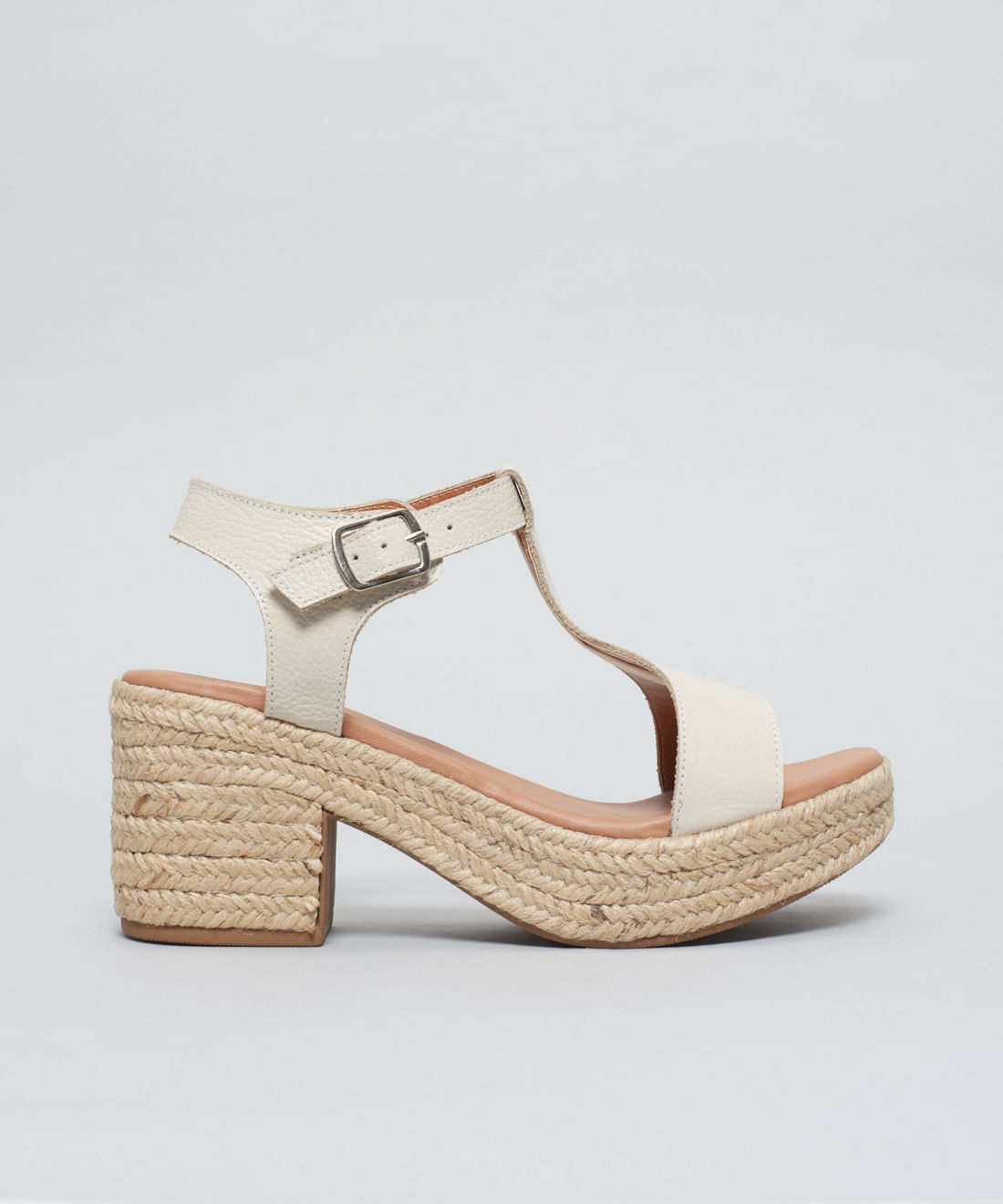 Meia Pata Couro Sue - Offwhite