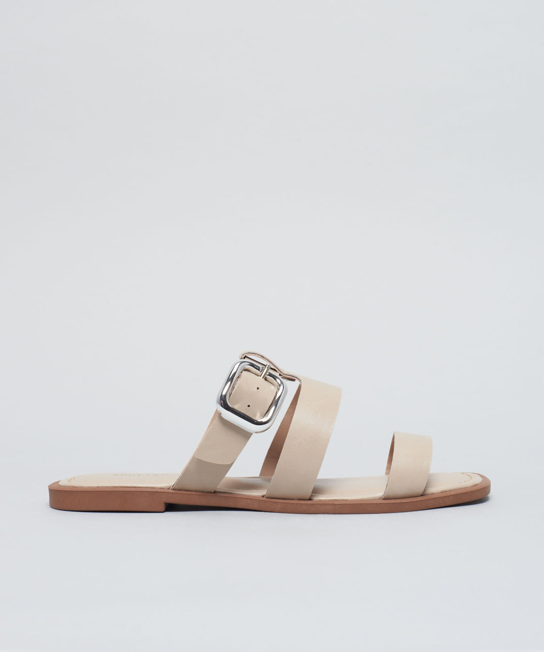 Rasteira Basica Soft Fivela - Aveia