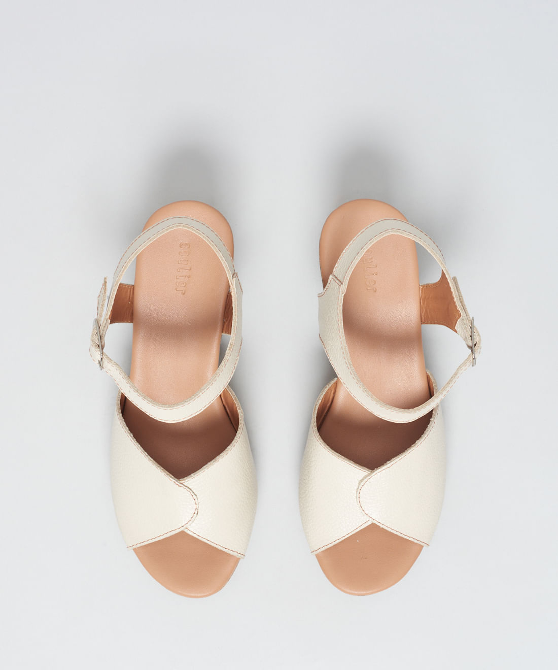 Anabela Couro Julia - Offwhite - Imagem 14