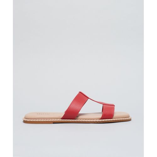 Rasteira Basica Soft Mari - Vermelho