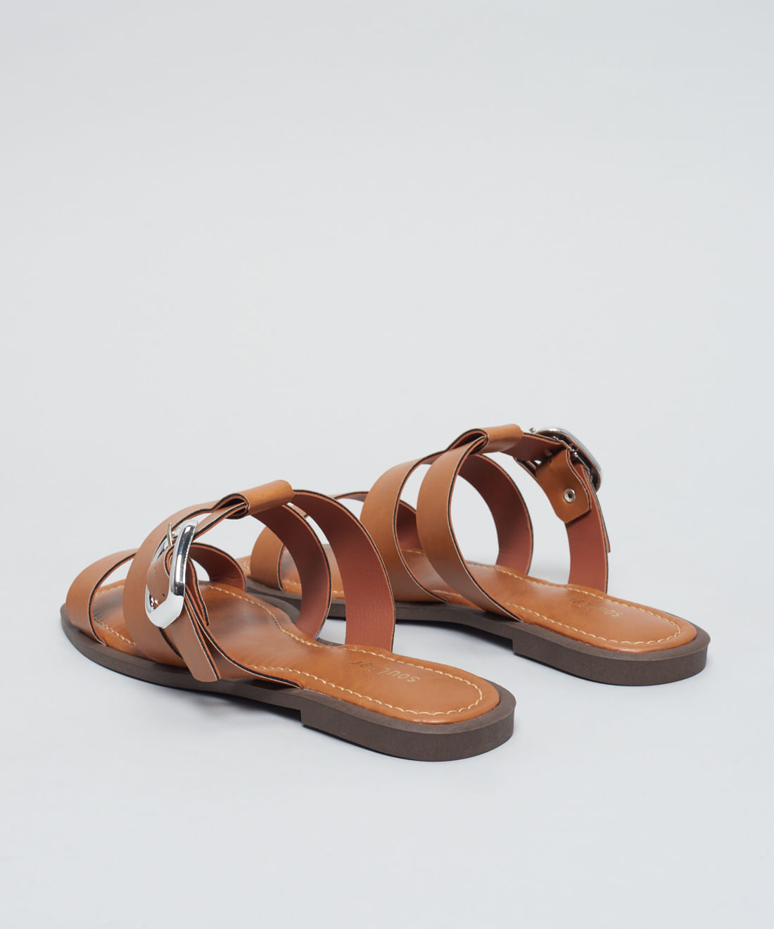 Rasteira Basica Soft Fivela - Caramelo - Imagem 23