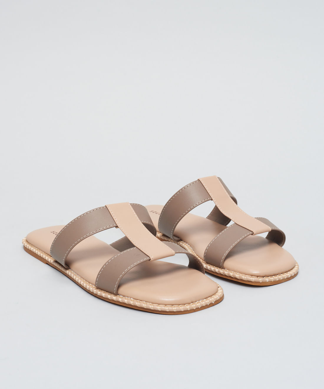 Rasteira Basica Soft Mari - Cinza - Imagem 2