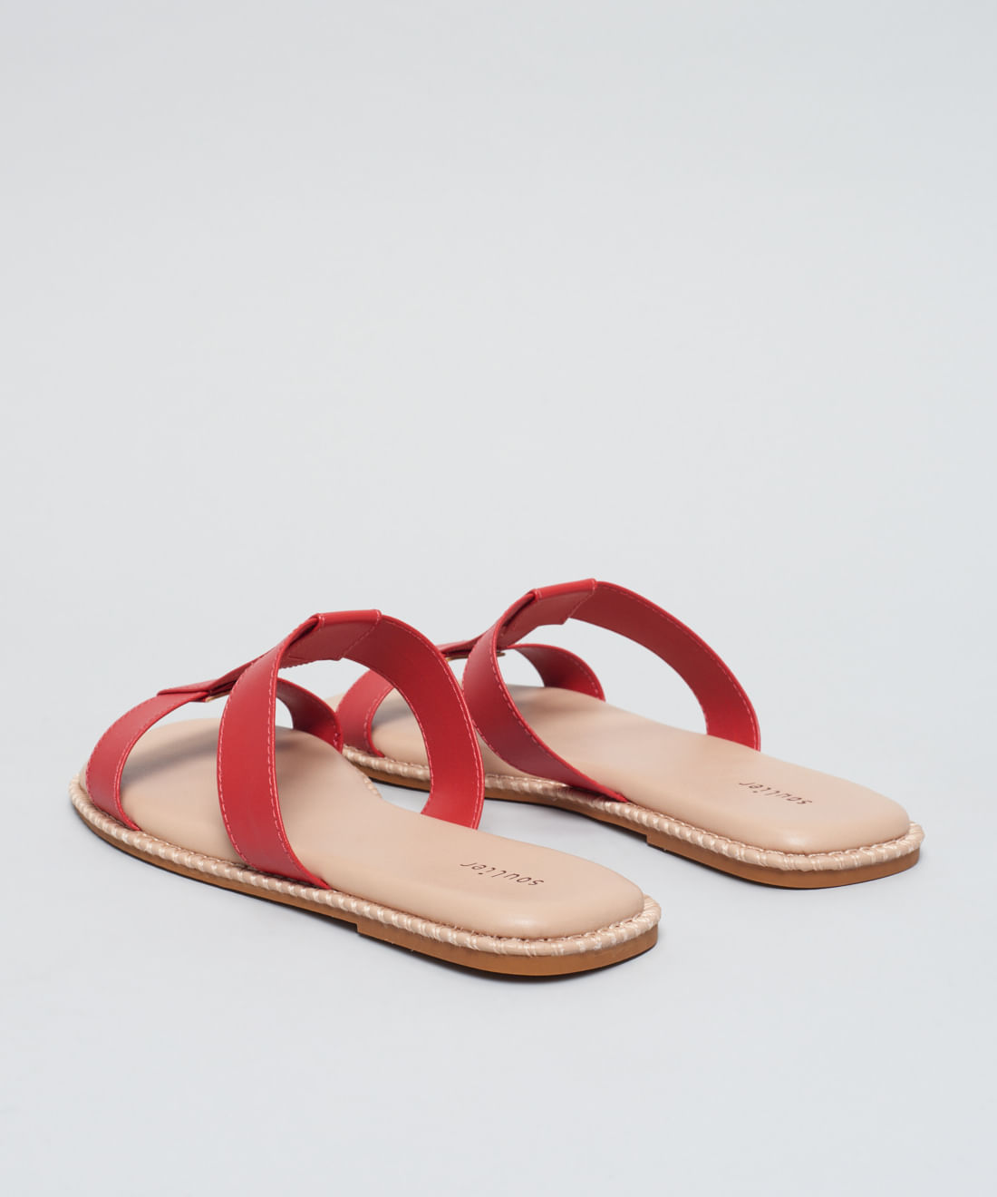 Rasteira Basica Soft Mari - Vermelho - Imagem 8