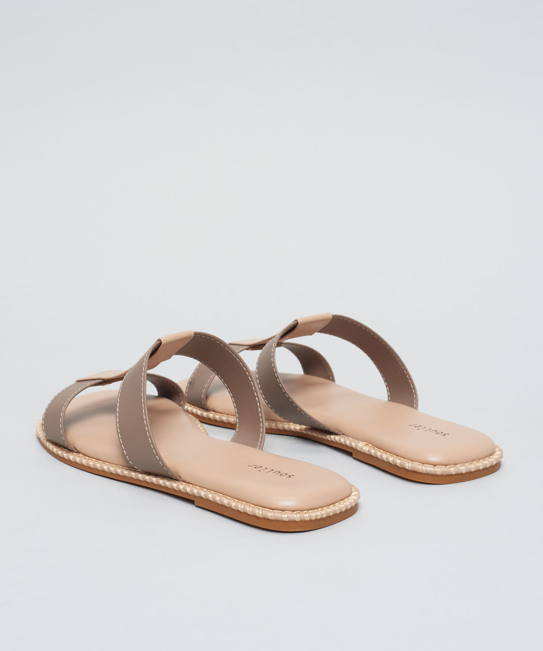 Rasteira Basica Soft Mari - Cinza - Imagem 3