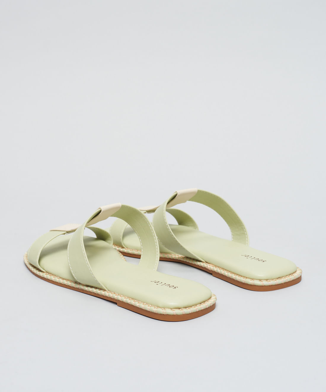 Rasteira Basica Soft Mari - Pistache - Imagem 13