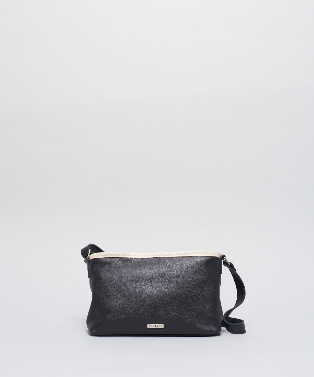 Bolsa p Couro Camila - Preto