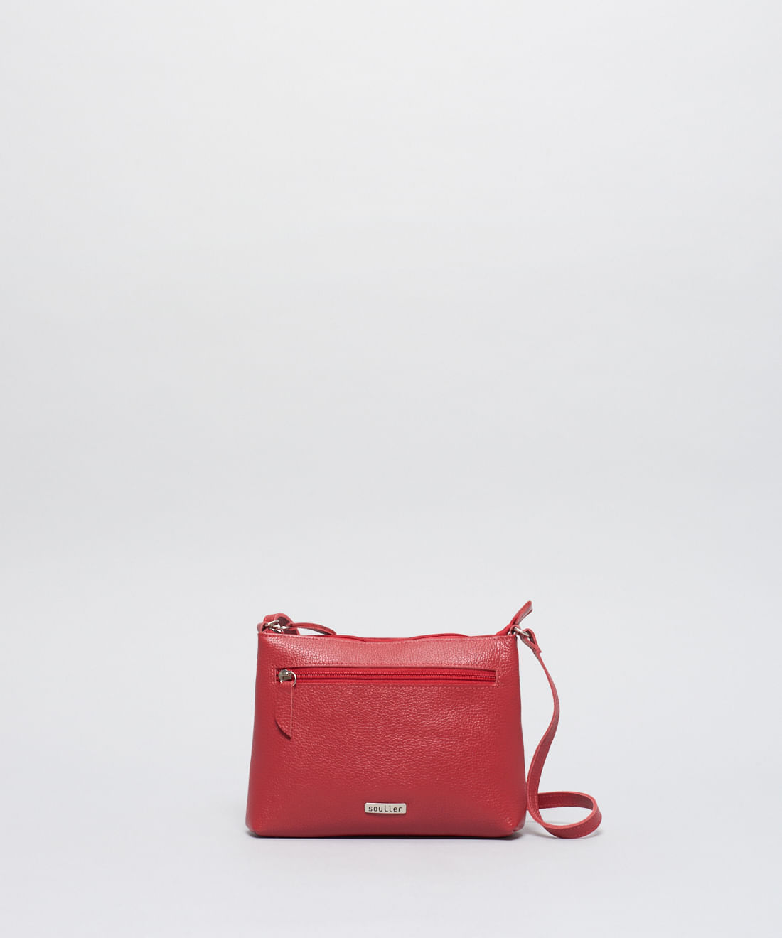 Bolsa p Couro Rita - Vermelho
