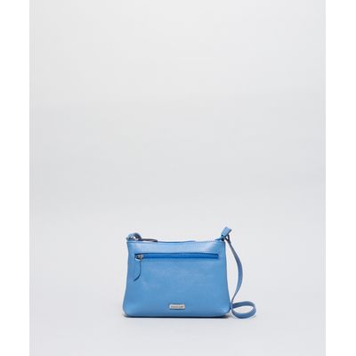 Bolsa p Couro Rita - Azul Safira