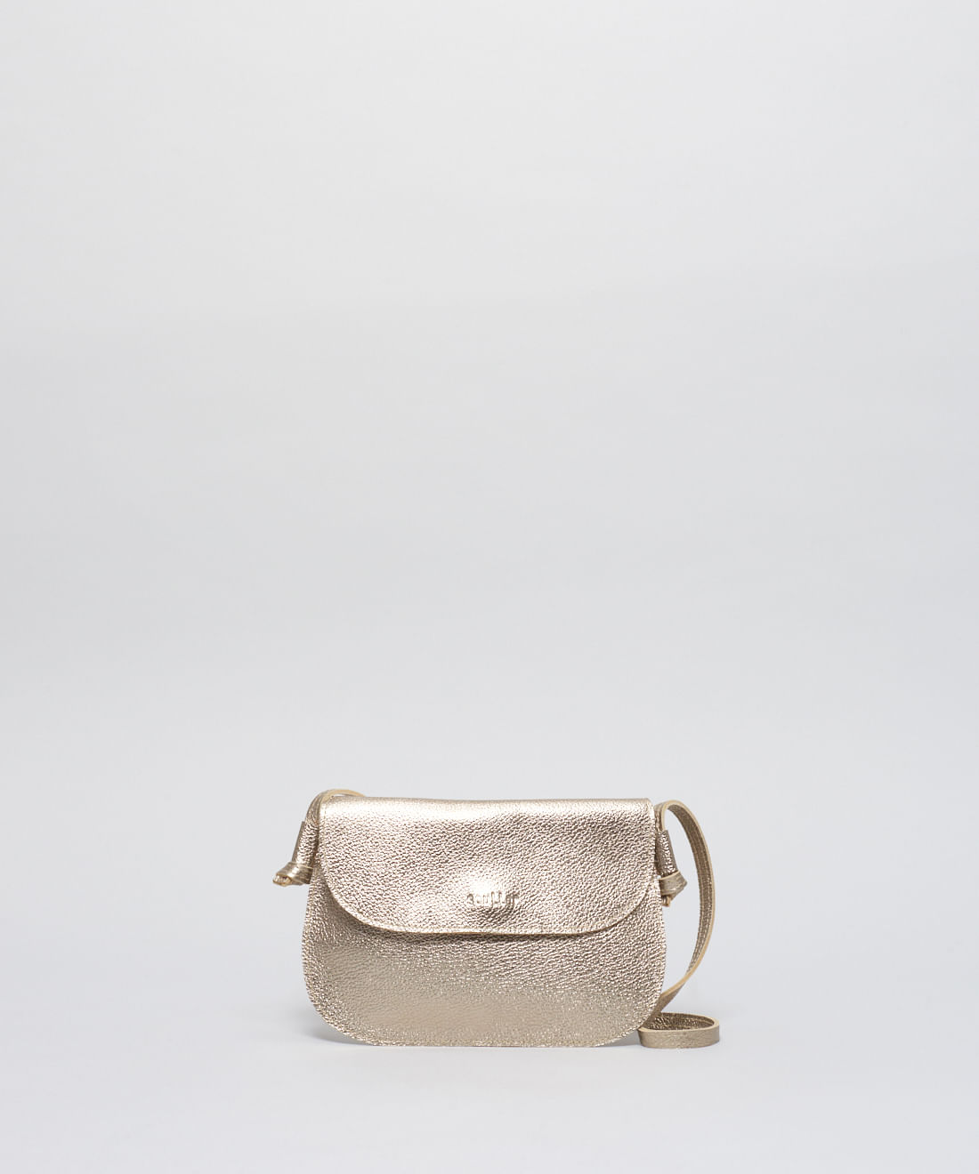 Bolsa p Couro Mia - Prata Velho