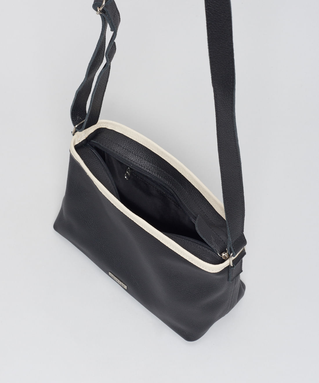 Bolsa p Couro Camila - Preto - Imagem 3