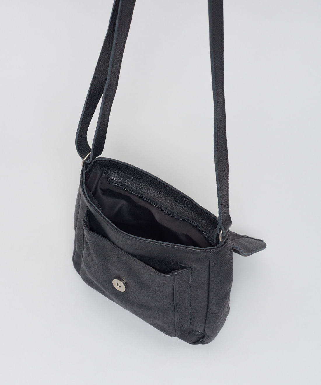 Bolsa p Couro Bia - Preto - Imagem 3