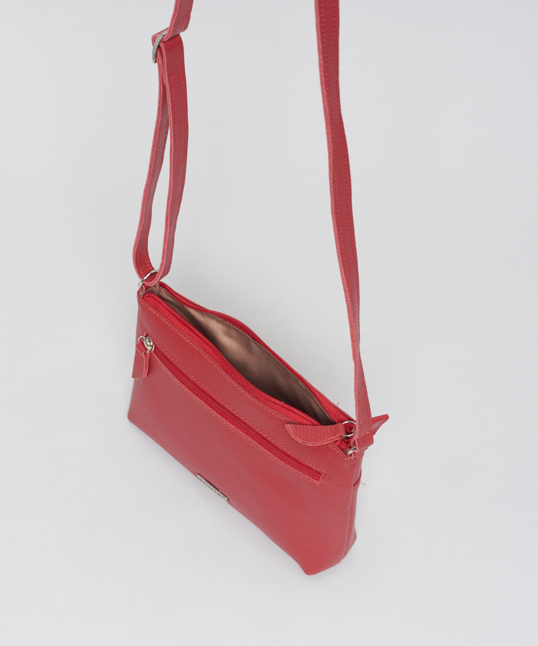 Bolsa p Couro Rita - Vermelho - Imagem 3