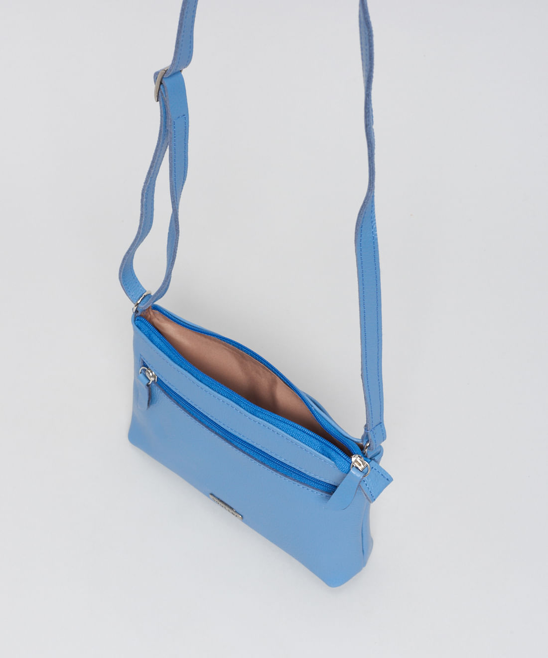 Bolsa p Couro Rita - Azul Safira - Imagem 3