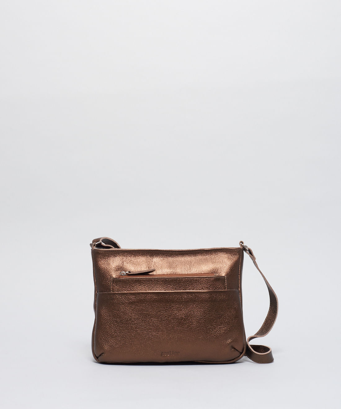 Bolsa m Couro Clara - Bronze
