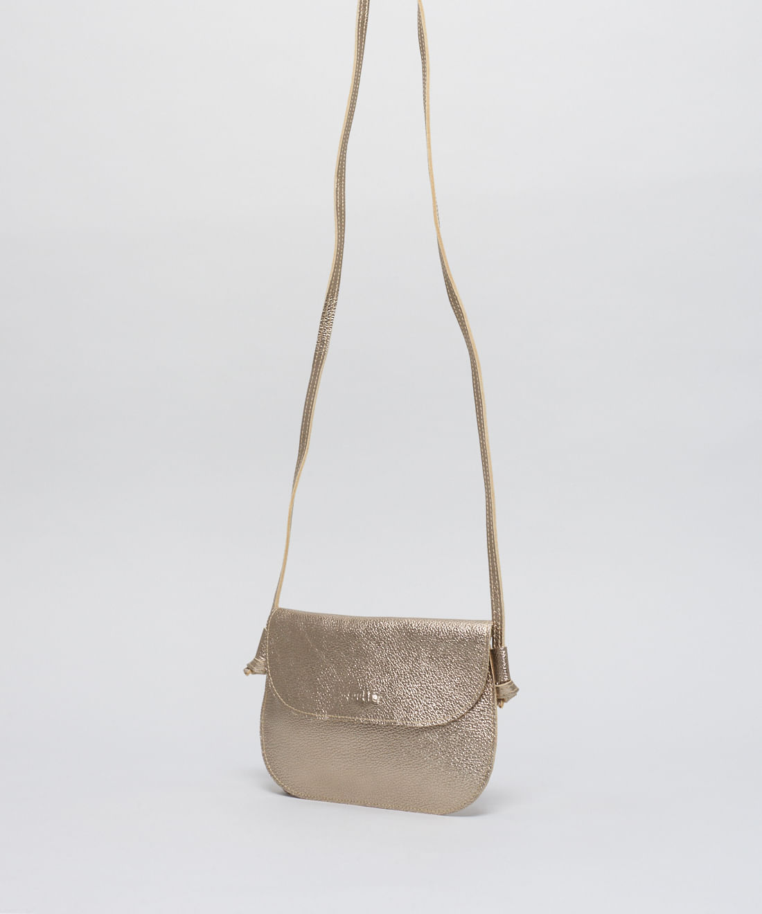 Bolsa p Couro Mia - Prata Velho - Imagem 2