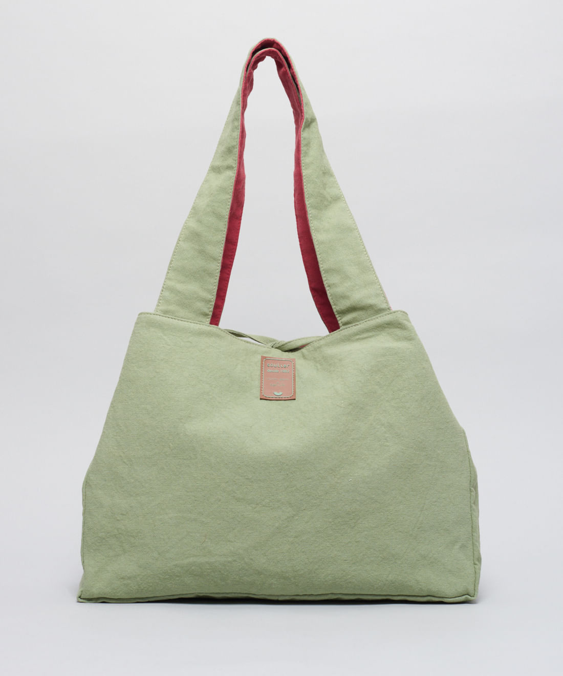 Bolsa Dupla Face Soul - Pistache/Flor De Lotus