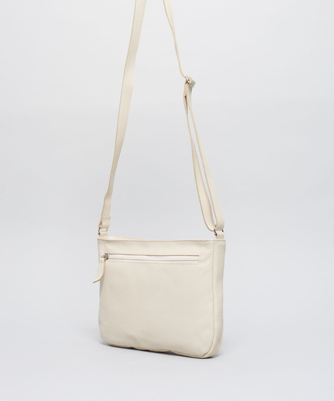 Bolsa m Couro Clara - Offwhite - Imagem 2