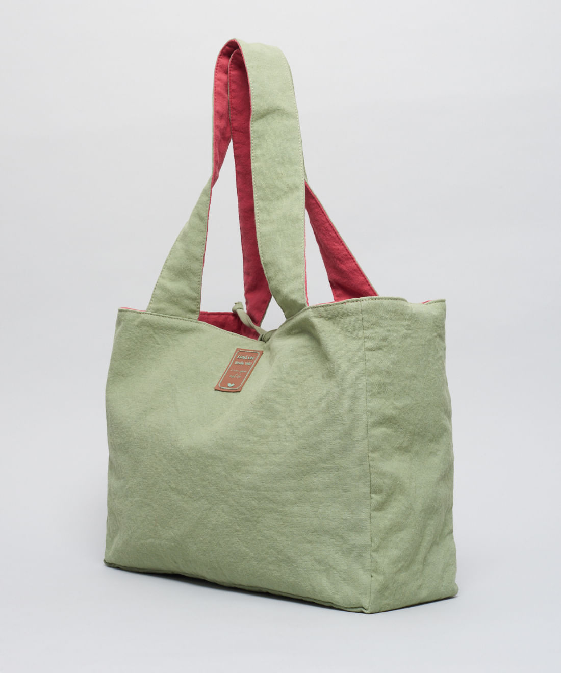 Bolsa Dupla Face Soul - Pistache/Flor De Lotus - Imagem 4