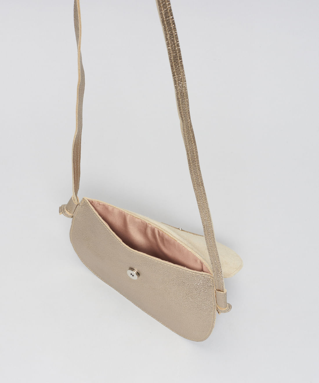 Bolsa p Couro Mia - Prata Velho - Imagem 3