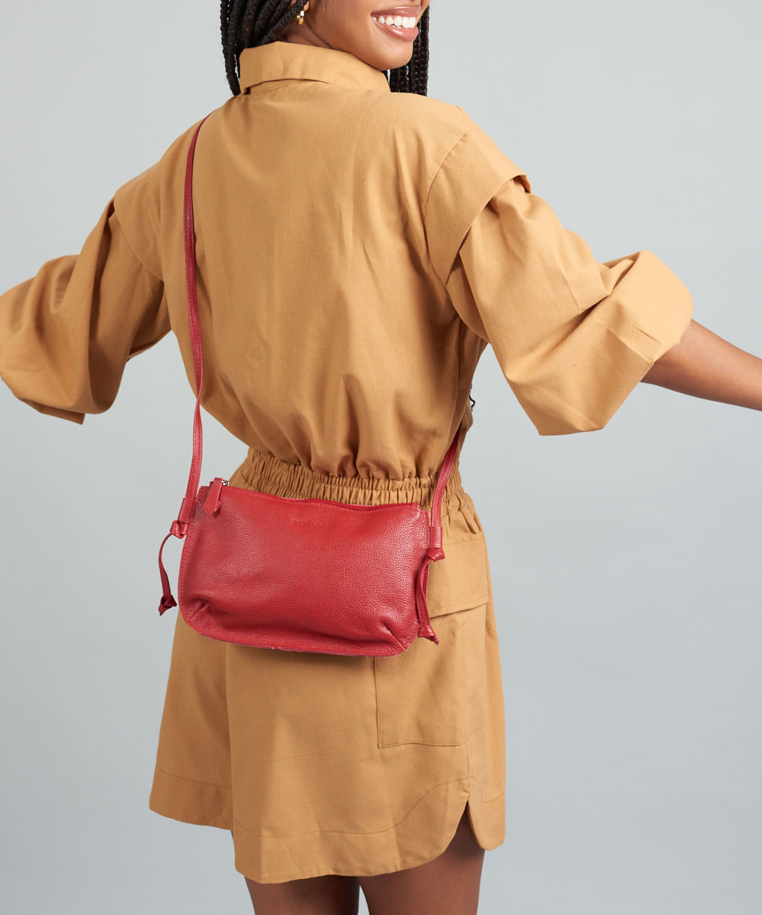 Bolsa Castanha - Vermelho - Imagem 4