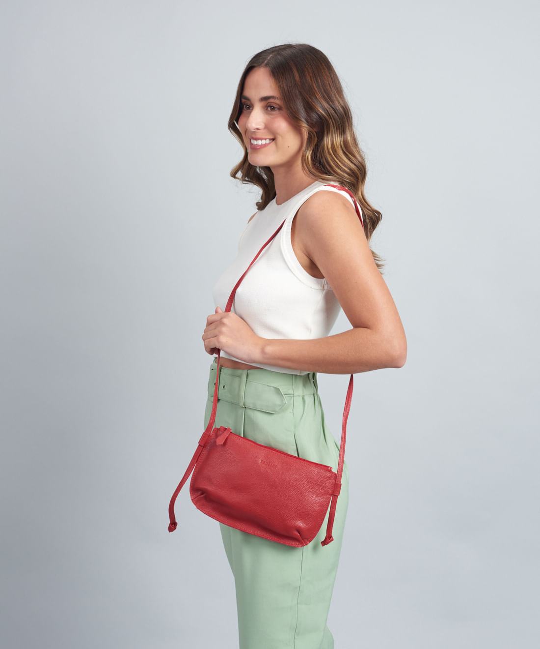 Bolsa Castanha - Vermelho - Imagem 5